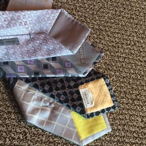 DESIGNER TIES (SET OF 4) VARIOUS LAVENDER TONES